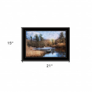 Riverside 2 Black Framed Print Wall Art - FREE SHIPPING