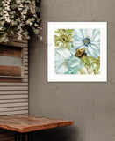 Sea glass Garden I 2 White Framed Print Wall Art - FREE SHIPPING