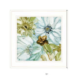 Sea glass Garden I 2 White Framed Print Wall Art - FREE SHIPPING