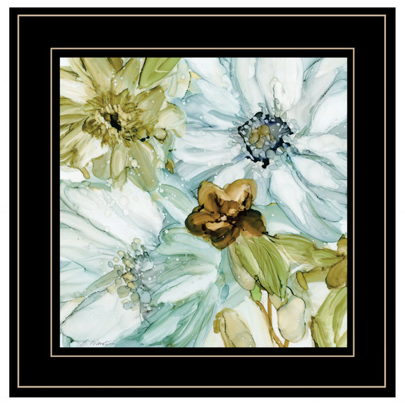 Sea glass Garden I 3 Black Framed Print Wall Art - FREE SHIPPING