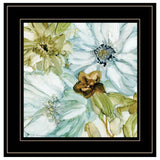 Sea glass Garden I 3 Black Framed Print Wall Art - FREE SHIPPING