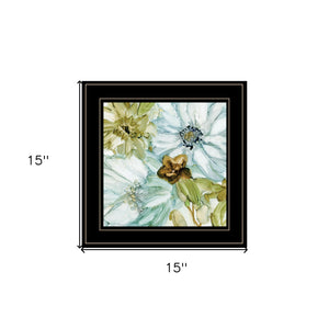 Sea glass Garden I 3 Black Framed Print Wall Art - FREE SHIPPING