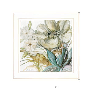 Sea glass Garden II 2 White Framed Print Wall Art - FREE SHIPPING