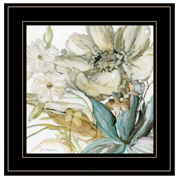 Sea glass Garden II 3 Black Framed Print Wall Art - FREE SHIPPING