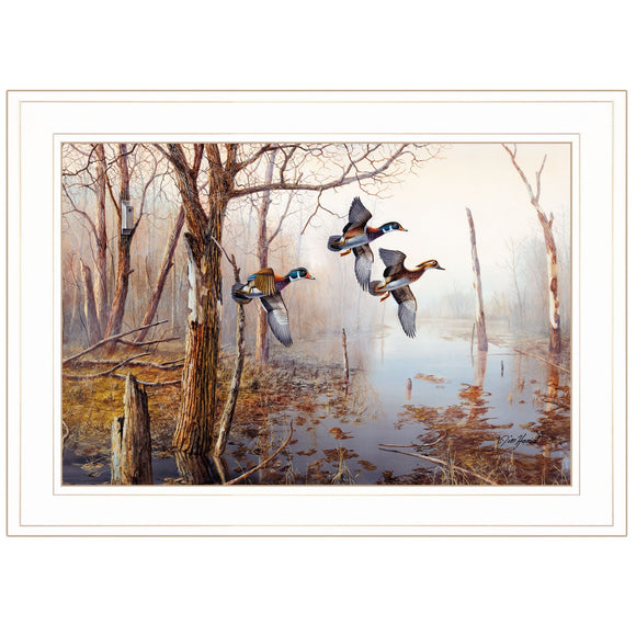 Master of His Domain Collection 1 White Framed Print Wall Art - FREE SHIPPING