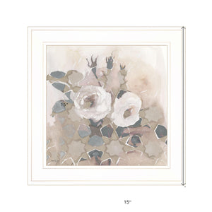 Transitional Blooms I 2 White Framed Print Wall Art - FREE SHIPPING
