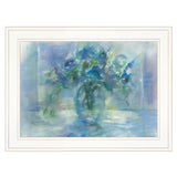 Susies Blue 2 White Framed Print Wall Art - FREE SHIPPING