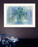 Susies Blue 2 White Framed Print Wall Art - FREE SHIPPING