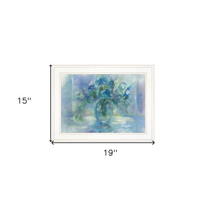 Susies Blue 2 White Framed Print Wall Art - FREE SHIPPING