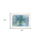 Susies Blue 2 White Framed Print Wall Art - FREE SHIPPING