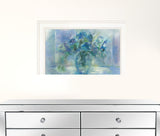 Susies Blue 2 White Framed Print Wall Art - FREE SHIPPING