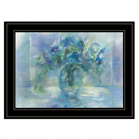 Susies Blue 3 Black Framed Print Wall Art - FREE SHIPPING