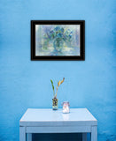 Susies Blue 3 Black Framed Print Wall Art - FREE SHIPPING