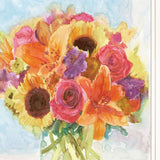 Vases with Flowers 1 White Framed Print Wall Art - FREE SHIPPING