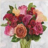 Vases with Flowers II 1 White Framed Print Wall Art - FREE SHIPPING