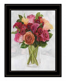Vases with Flowers II 2 Black Framed Print Wall Art - FREE SHIPPING
