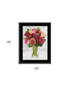 Vases with Flowers II 2 Black Framed Print Wall Art - FREE SHIPPING
