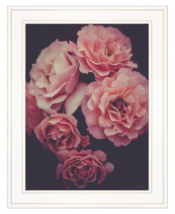 Dreamy Rose 1 White Framed Print Wall Art - FREE SHIPPING