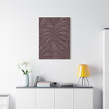 Merlot Monstera Canvas Print – Botanical Wall Art
