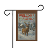 Welcome Christmas, Buck Deer Garden Banner
