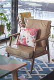 16" Red White Garden Indoor Outdoor Throw Pillow - FREE SHIPPING
