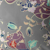 16" Purple Gray Garden Indoor Outdoor Throw Pillow - FREE SHIPPING