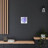 Purple Monstera Canvas Print – Botanical Wall Art