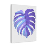Purple Monstera Canvas Print – Botanical Wall Art