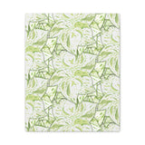 Snow Queen Pothos Pattern Canvas Print – Botanical Wall Art