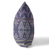 16" X 16" Blue And Pink Zippered Geometric Indoor Outdoor Throw Pillow - FREE SHIPPING