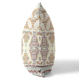 Decorative pillow with intricate patterns on a white background