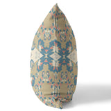 18" X 18" Muted Teal Zippered Geometric Indoor Outdoor Throw Pillow - FREE SHIPPING