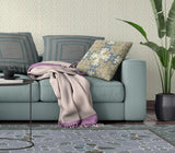 18" X 18" Muted Teal Zippered Geometric Indoor Outdoor Throw Pillow - FREE SHIPPING