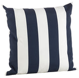 Fennco Styles Classic Wide Striped Poly Filled Throw Pillow - Blue Printed Accent Cushion for Home, Indoor Outdoor, Couch, Bedroom and Office Décor