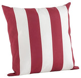 Fennco Styles Classic Wide Striped Poly Filled Throw Pillow - Blue Printed Accent Cushion for Home, Indoor Outdoor, Couch, Bedroom and Office Décor