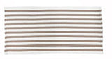 Fennco Styles Woven Classic Striped Area Rug 24" W x 51" L - Navy Blue Cotton Blend Carpet Indoor Outdoor Floor Mat for Living Room, Entryway, Bedroom and Floor Décor