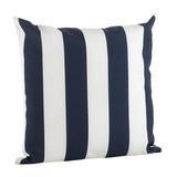Fennco Styles Classic Wide Striped Poly Filled Throw Pillow - Blue Printed Accent Cushion for Home, Indoor Outdoor, Couch, Bedroom and Office Décor