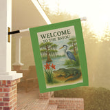 Welcome to the Bayou – Let the Good Times Grow, Garden Banner, Yard Art
