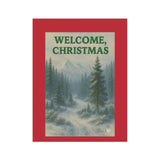 Welcome Christmas Rocky Mountain Forest Garden Banner