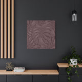 Merlot Monstera Canvas Print – Botanical Wall Art