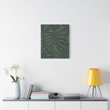 Deep Green Monstera Canvas Print – Botanical Wall Art