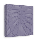 Violet Monstera Canvas Print – Botanical Wall Art