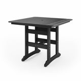Black 44" Savannah Square Counter Table on a white background