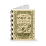 Sown With Love: A Spiral Notebook Victorian-Style Garden Journal with Gertrude Jekyll Quote