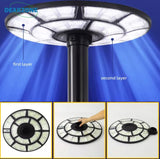 4500W Solar Outdoor Light Round 360° Wide Angle UFO Garden Pole And Wall Street Lights with Remote