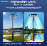 4500W Solar Outdoor Light Round 360° Wide Angle UFO Garden Pole And Wall Street Lights with Remote