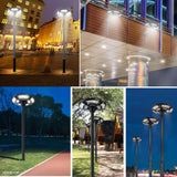 4500W Solar Outdoor Light Round 360° Wide Angle UFO Garden Pole And Wall Street Lights with Remote