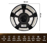 4500W Solar Outdoor Light Round 360° Wide Angle UFO Garden Pole And Wall Street Lights with Remote