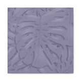 Violet Monstera Canvas Print – Botanical Wall Art