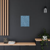 Cerulean Blue Monstera Canvas Print – Botanical Wall Art